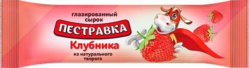 

Сырок творожный глазированный Пестравка Клубника 5% без змж 30 г