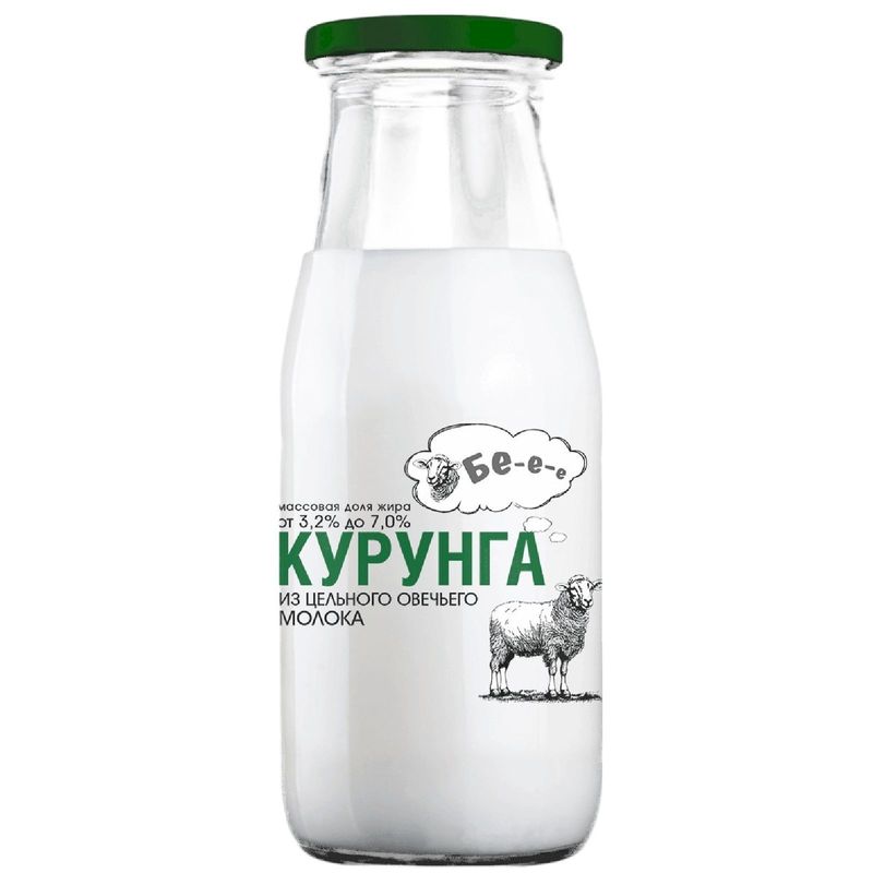 

Напиток кисломолочный Бе-е-е Курунга из овечьего молока 3.2-7% 260 г