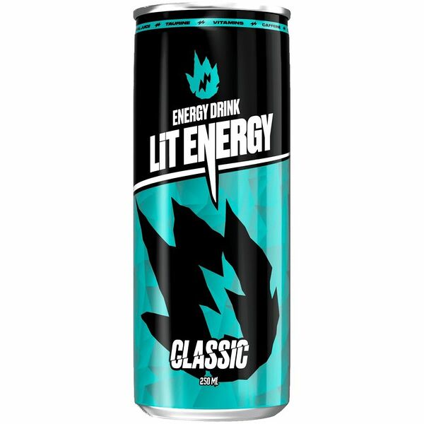 Напиток Lit Energy Classic со вкусом клюквы и барбариса тонизирующий энергетический газированный 0.25л