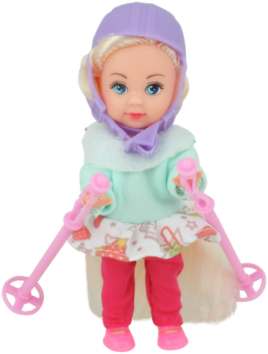 

Набор игровой Bigga Кукла с пупсом на лыжах в ассортименте