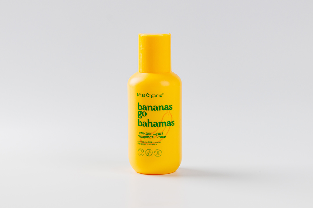 

Гель для душа Miss Organic Bananas go Bahamas Гладкость кожи 90 мл