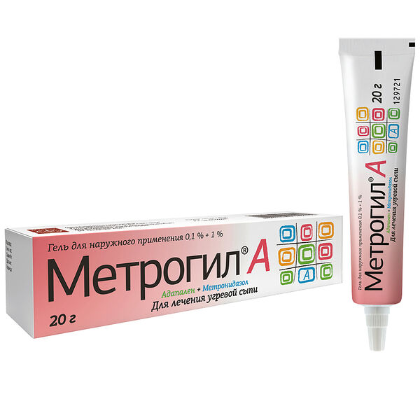 Метрогил А гель 0.1% + 1% 20 г
