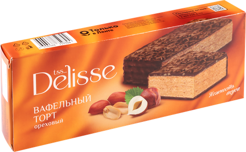 

Торт вафельный Delisse Ореховый 200 г