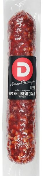Колбаса Дымов Брауншвейгская сырокопченая 0.4-0.7кг