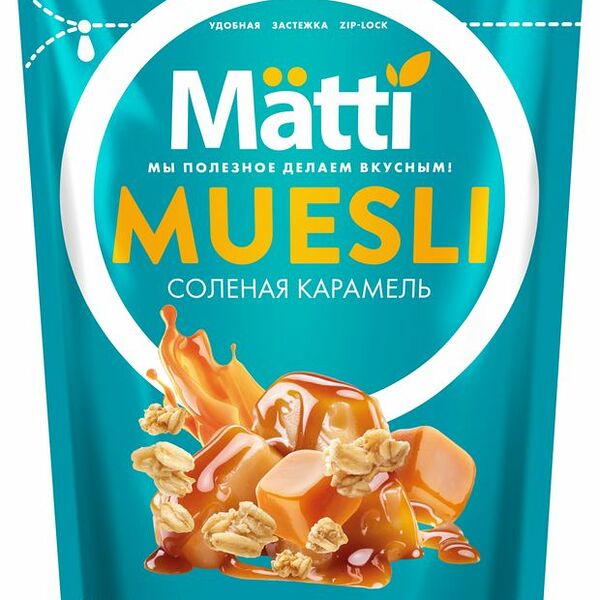 Мюсли Matti Солёная карамель 250 г