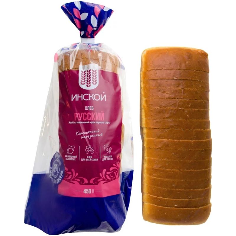 

Хлеб Инской Русский в нарезке 450 г