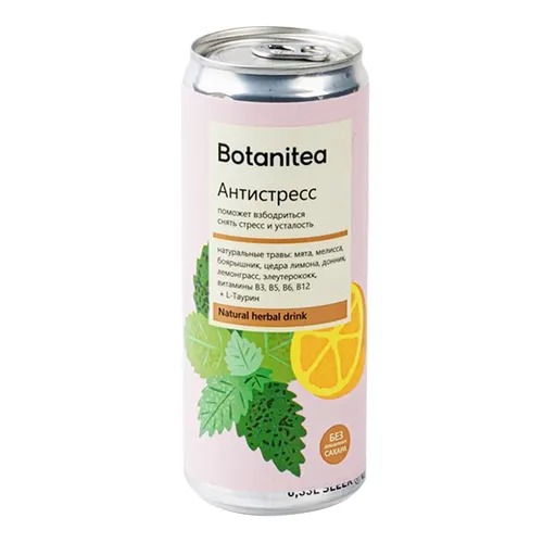 

Напиток Botanitea Antistress безалкогольный слабогазированный 330 мл