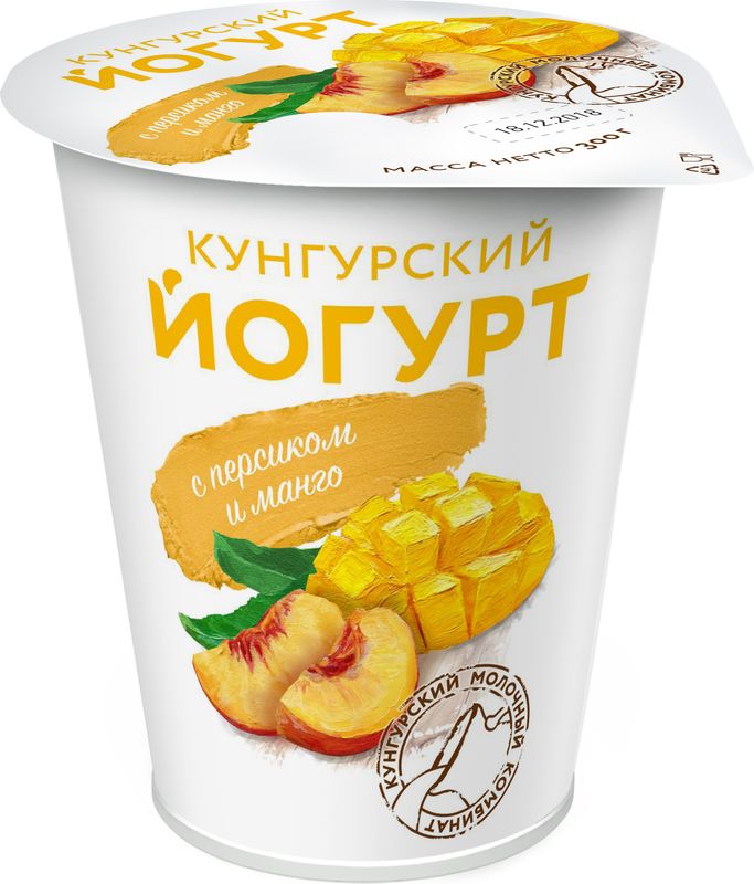 

Йогурт Кунгурский с персиком и манго 1.5% 300 г