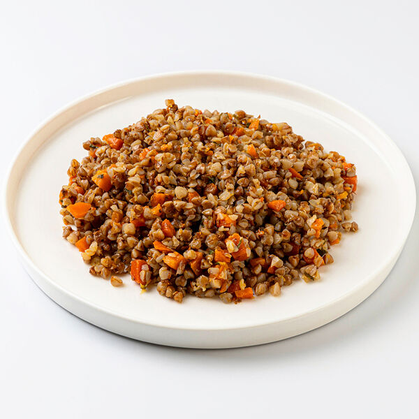 Гречка отварная с овощами 