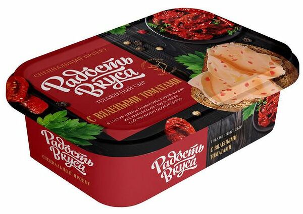 Сыр Радость вкуса Вяленые томаты плавленый 45% 180 г