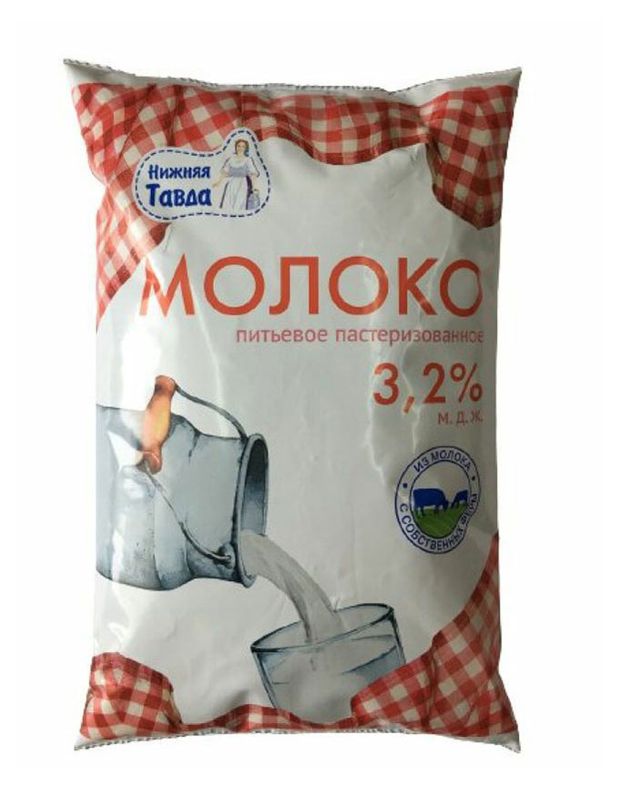 

Молоко Нижняя Тавда коровье пастеризованное 3.2% 800 мл