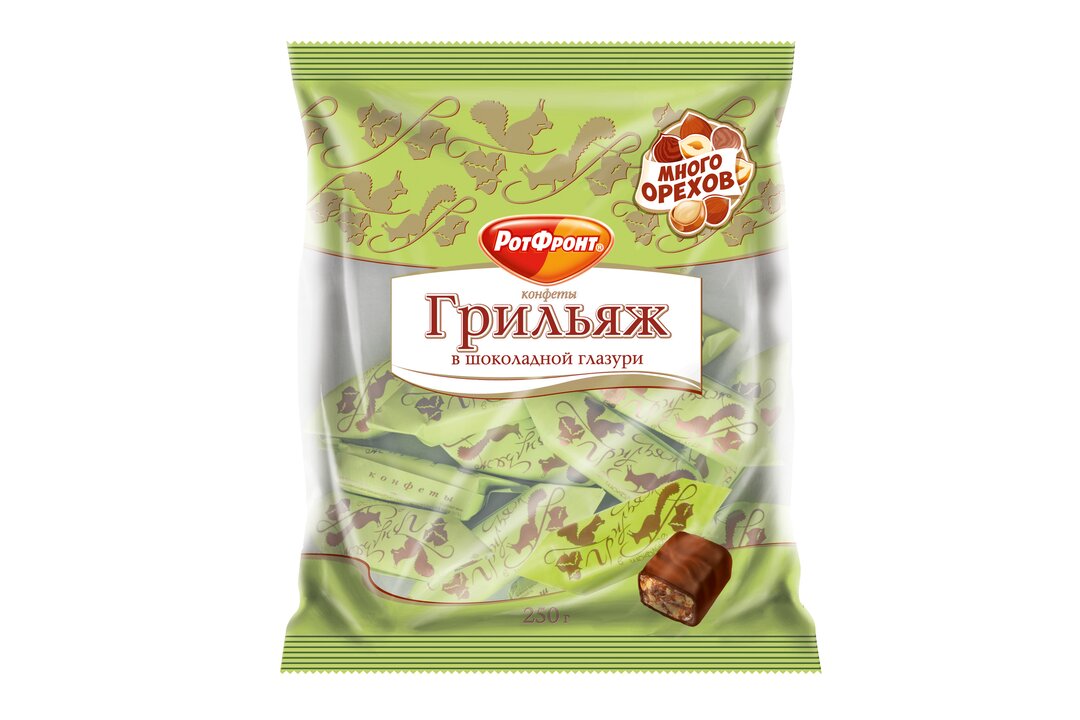 

Конфеты Рот Фронт Грильяж в шоколаде 200 г