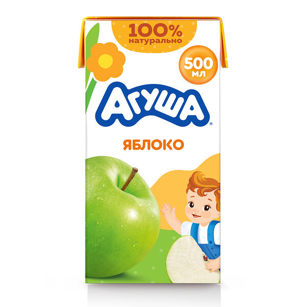 Сок детский Агуша Яблоко с 3 лет 500 мл 