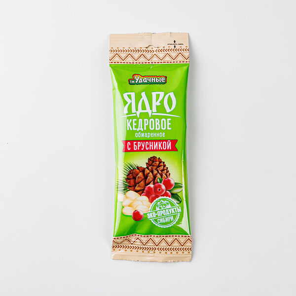 Ядро кедрового ореха обжаренное с брусникой, 30г