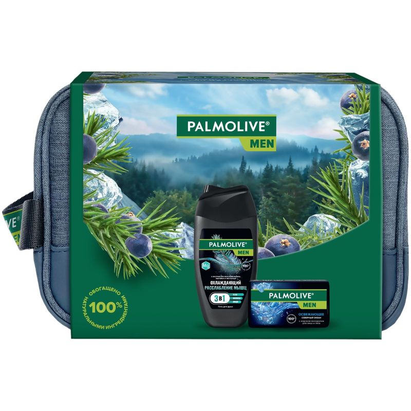 

Набор подарочный Palmolive Men Охлаждающий Северный океан Гель для душа 250 мл + Мыло 90 г