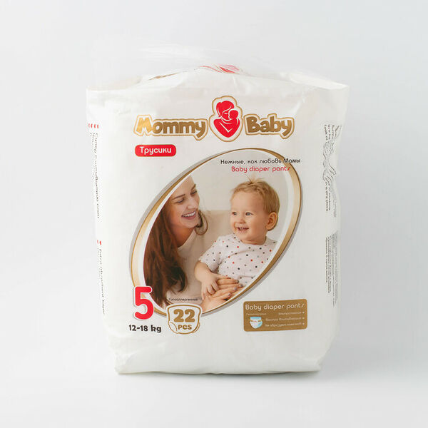 Подгузники-трусики Минипак Mommy Baby, размер 5 (12-18кг), 22 шт.