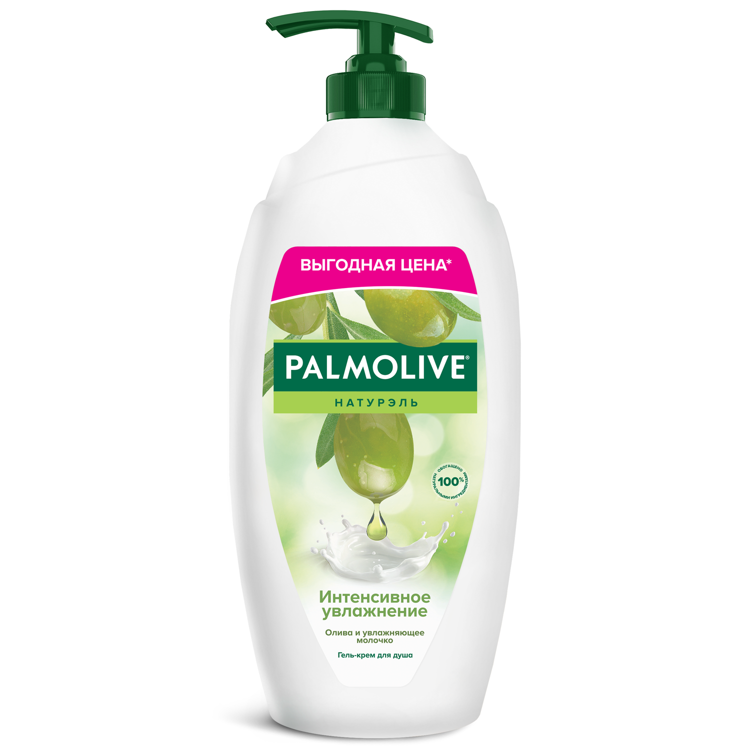 

Гель-крем для душа Palmolive Натурэль Интенсивное увлажнение Олива и увлажняющее молочко 750 мл
