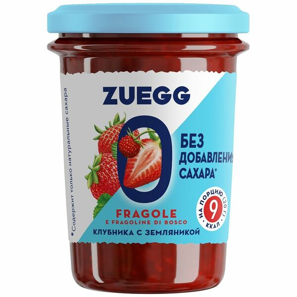 Конфитюр Zuegg Клубника с земляникой без сахара 220 г