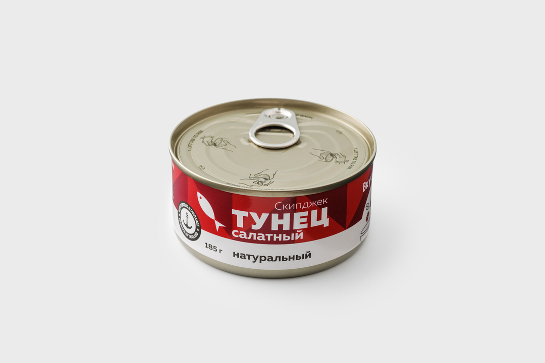 

Тунец салатный натуральный 185 г