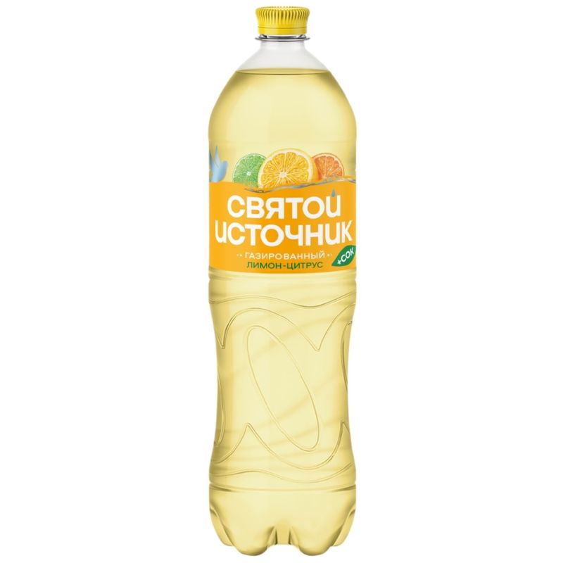 

Напиток Святой Источник Вода+Сок лимон-цитрус 1.5 л