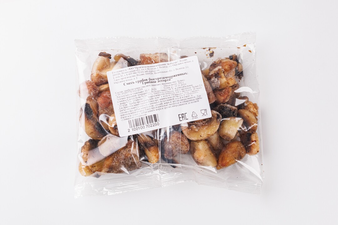 

Грибное ассорти, зам.(Продукт замороженный)