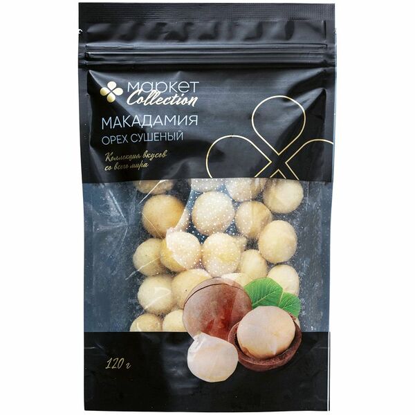 Орех Макадамия очищенный сушеный Market Collection 120 г