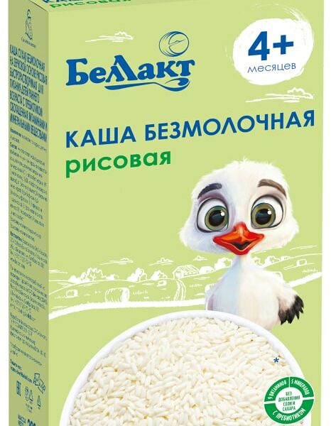 Каша Беллакт рисовая безмолочная с пребиотиком 200г