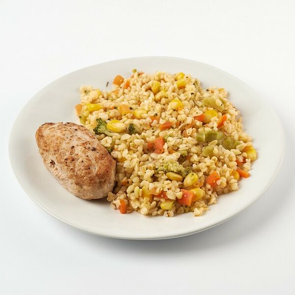 Котлетка из цыпленка с булгуром и овощами_РП