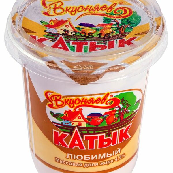 Катык Вкусняев Любимый, 4.5% 350 мл