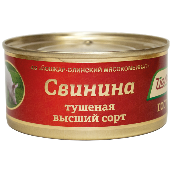Свинина тушёная Йошкар-Ола Люкс высший сорт 325 г
