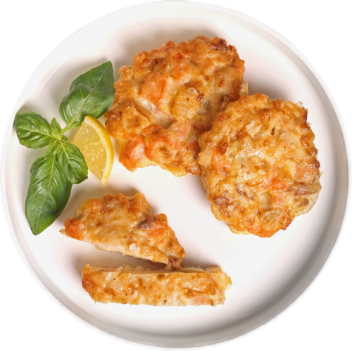 

Оладьи рыбные Лента Fresh из трески с форелью