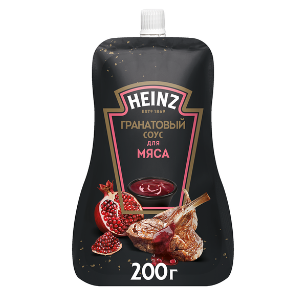 Соус Heinz Гранатовый для мяса, дой-пак, 200г