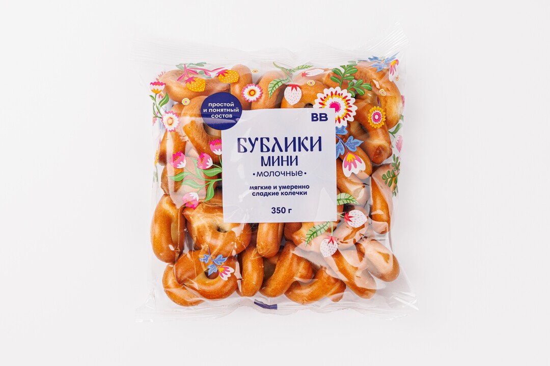 

Бублики-мини ВкусВилл Молочные 350 г
