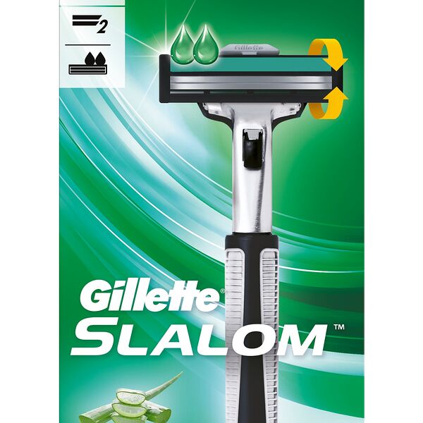 Бритвенный станок Gillette Slalom, 2 лезвия 1 кассета