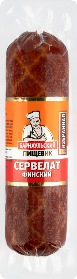 

Колбаса варено-копченая Барнаульский Пищевик Сервелат Финский 380 г
