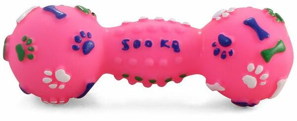 Игрушка для собак из винила - гантель с шипами ТМ Triol (Триол)