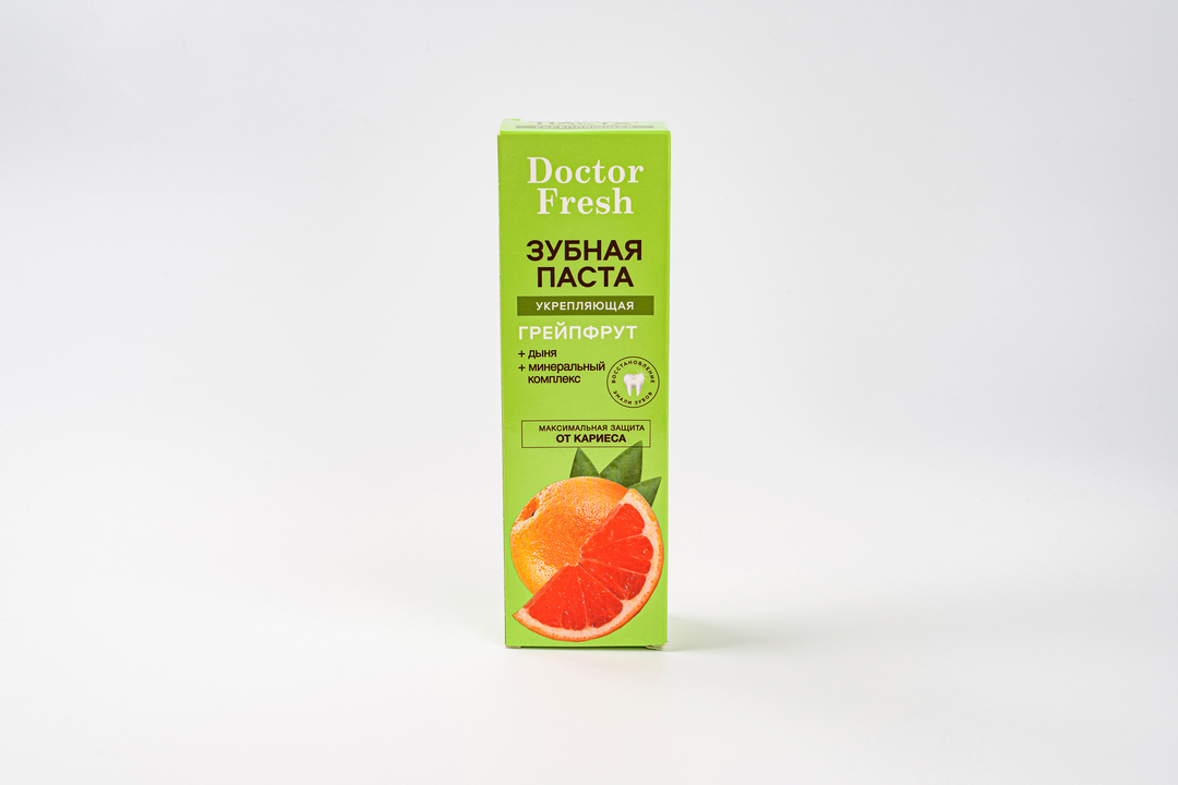 

Паста зубная Doctor Fresh Укрепляющая Грейпфрут дыня 75 мл