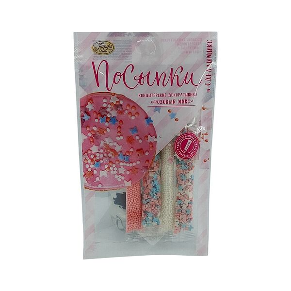 Посыпки Парфэ Розовый микс 20г