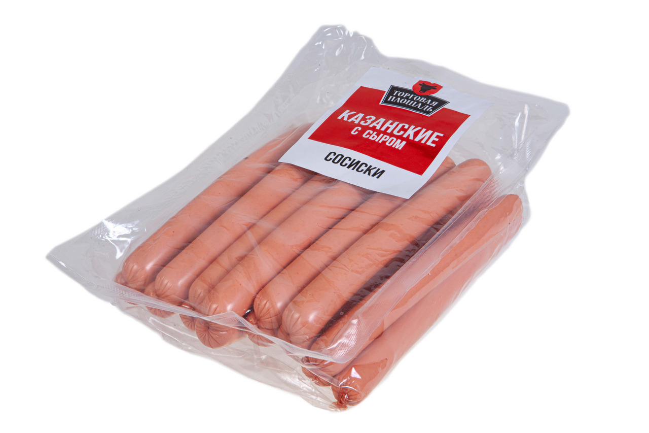 

Сосиски Торговая площадь Казанские с сыром вареные вес
