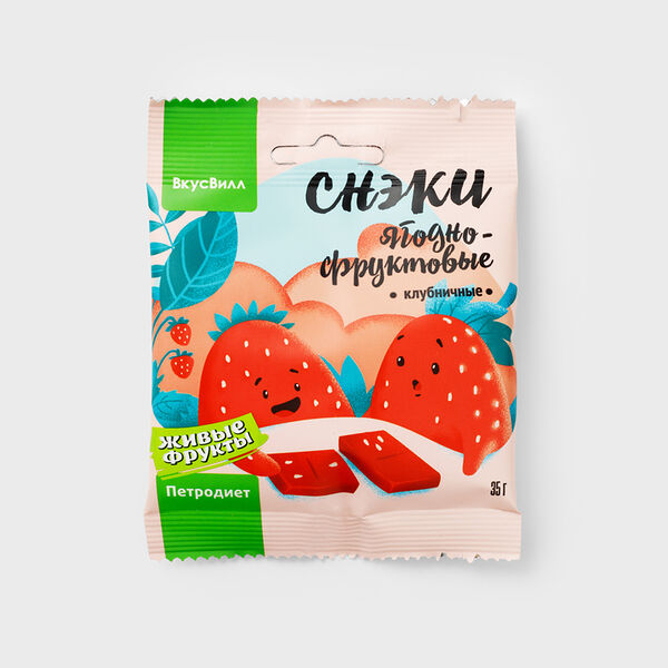 Снеки ягодно-фруктовые клубничные