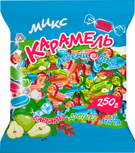 

Карамель Кондитер профи Микс барбарис, дюшес, мята 250 г