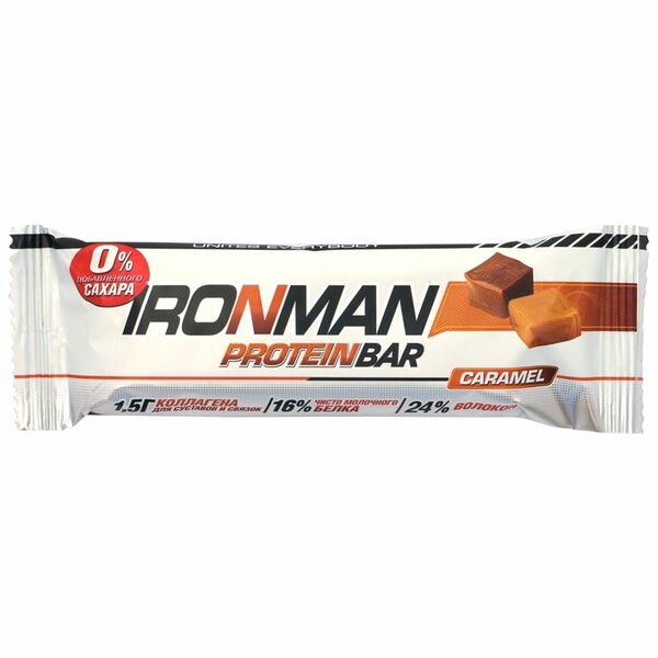 Батончик Ironman Protein Bar карамель 50 г
