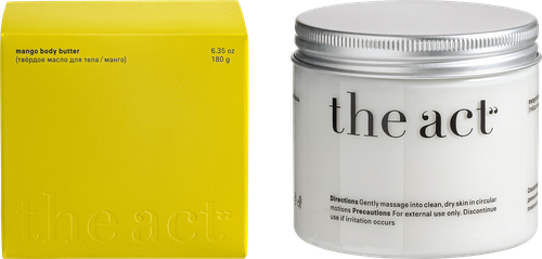 

Масло для тела The Act Mango Body Butter Твердое 180 г