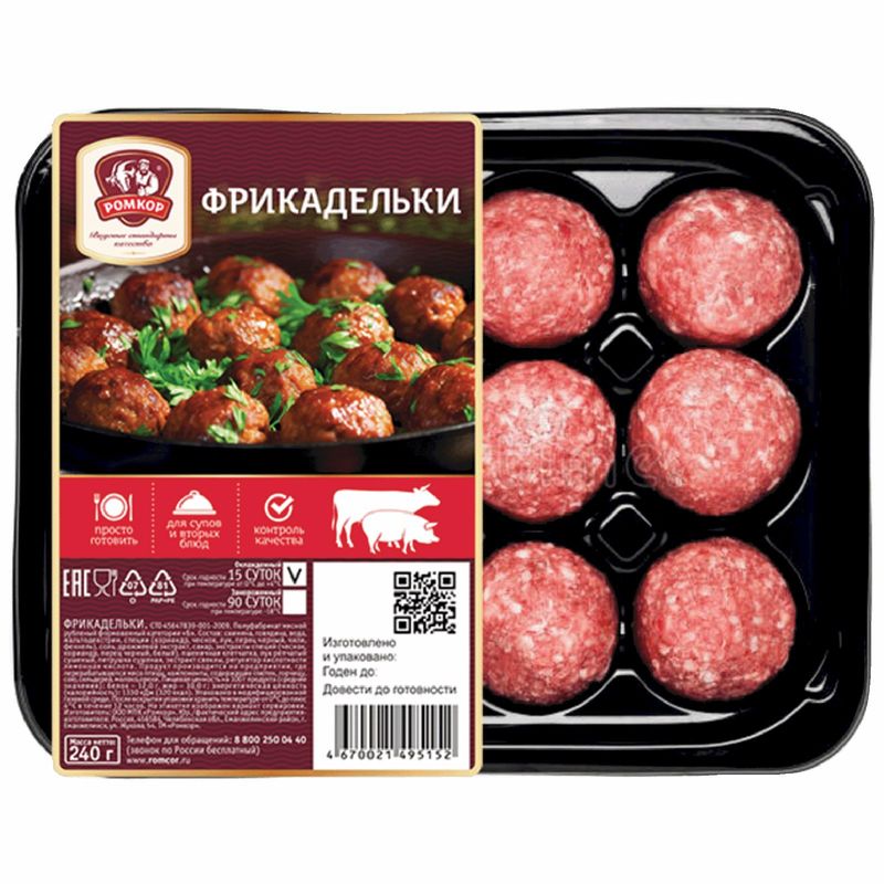 

Фрикадельки Ромкор 240 г