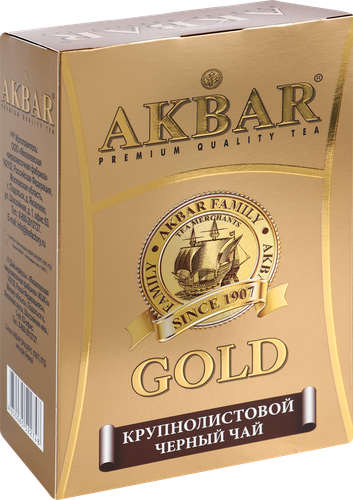 

Чай черный Akbar Gold крупнолистовой 250 г
