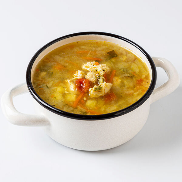 Суп щи из свежей капусты с курицей 1кг