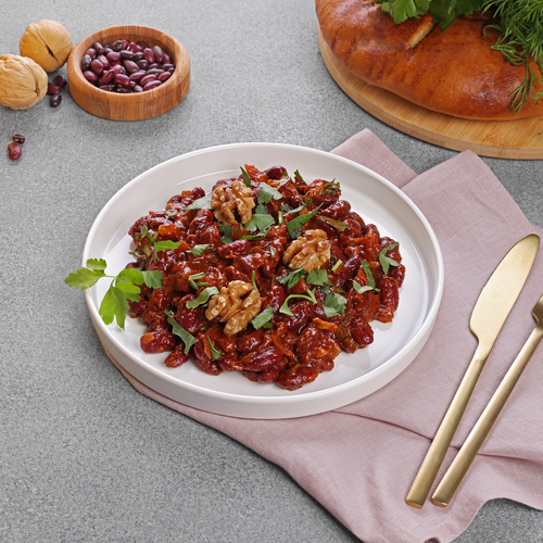 

Лобио из красной фасоли с грецким орехом вес