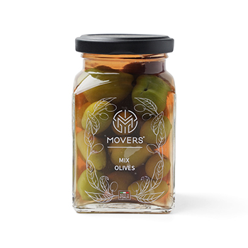 

Оливки Movers цельные в рассоле с косточкой Микс 260 мл Россия