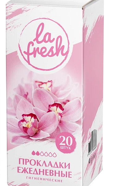 Прокладки ежедневные La Fresh гигиенические женские, 20 шт.