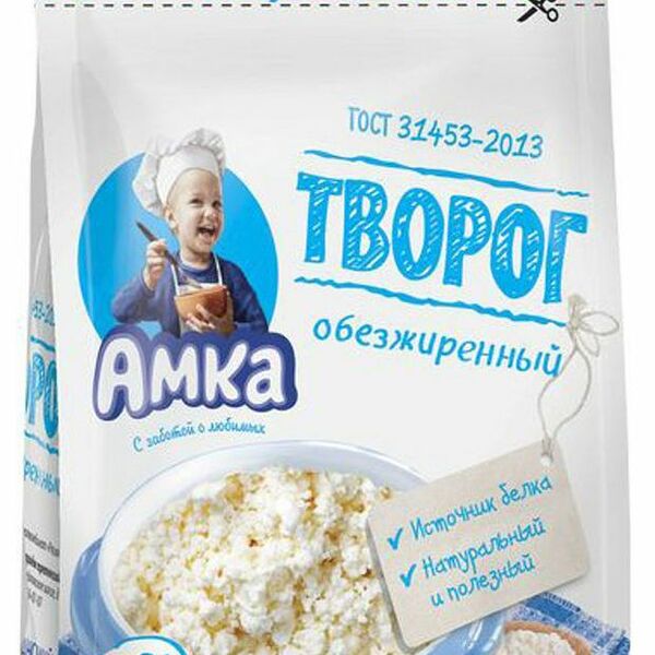 Творог обезжиренный Амка
